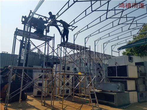 上海崇明建設鎮大型推拉篷工地倉儲雨棚哪里做 上?；顒佑昱飯髢r定做